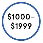 Shop Engagement from $1,000 to $1,999